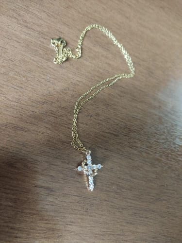 Customer photo review of Colgante Cruz y corona
