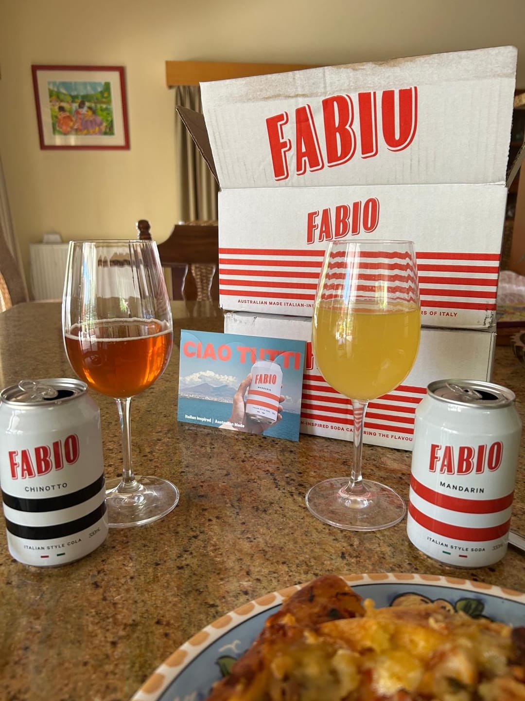 Customer photo review of Fabio Chinotto — Italy's National Soda, Made in Melbourne (12 x 330ml)