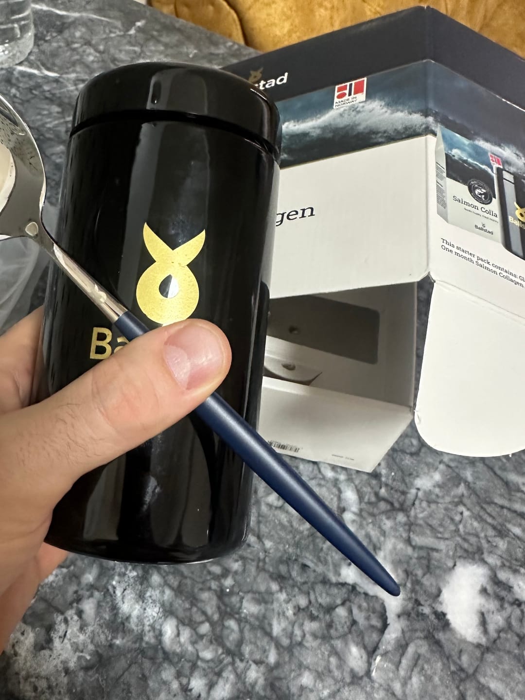 Customer photo review of Lachskollagen - 1 Monat