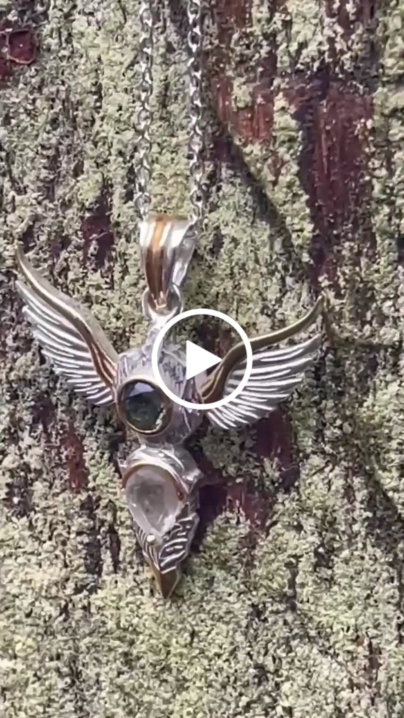 Customer video review of Moldavite & Gold Tektite Wings of Awakening