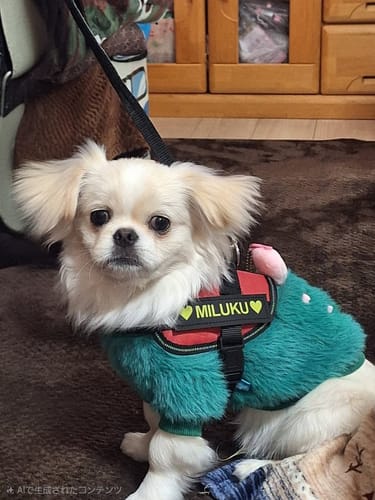 Customer photo review of FunFunPet 高機能ハーネス（お名前タグ作成サービス付き）