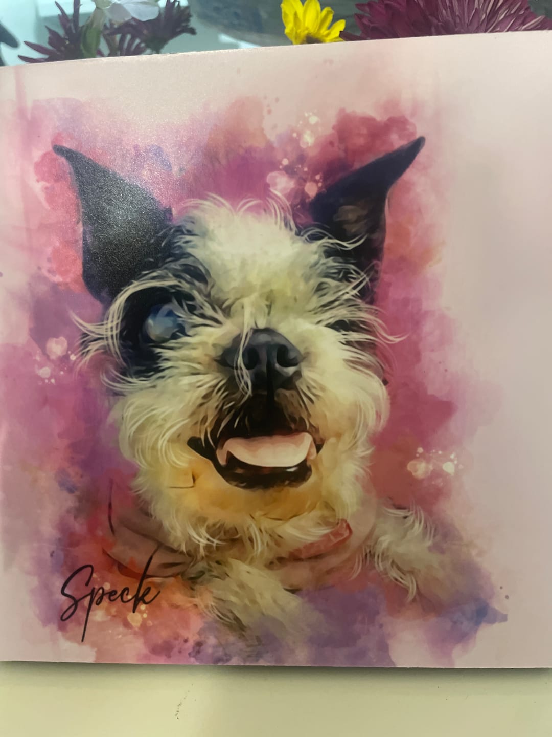 Customer photo review of Custom Watercolor Pet Portrait - Top Pick