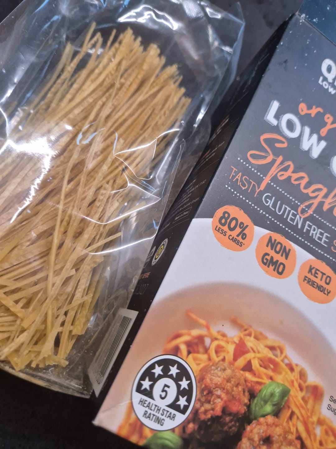 Customer photo review of Starter Pack. 2x Qetoe Low Carb Spaghetti, 2 x Qetoe Low Carb Fettucine