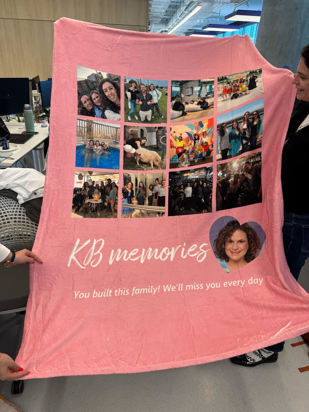 Customer photo review of שמיכה פלאפי בעיצוב אישי Memories