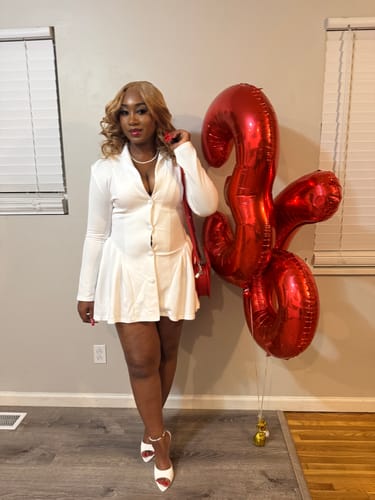 Customer photo review of Emily Blazer Dress