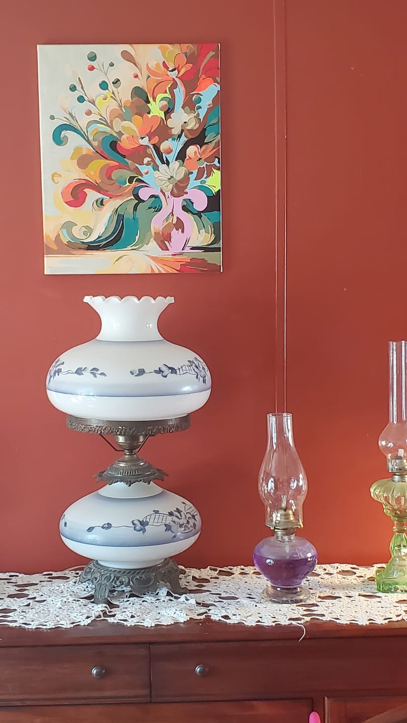 Customer photo review of Flower vase, Abstract - Paint by Numbers