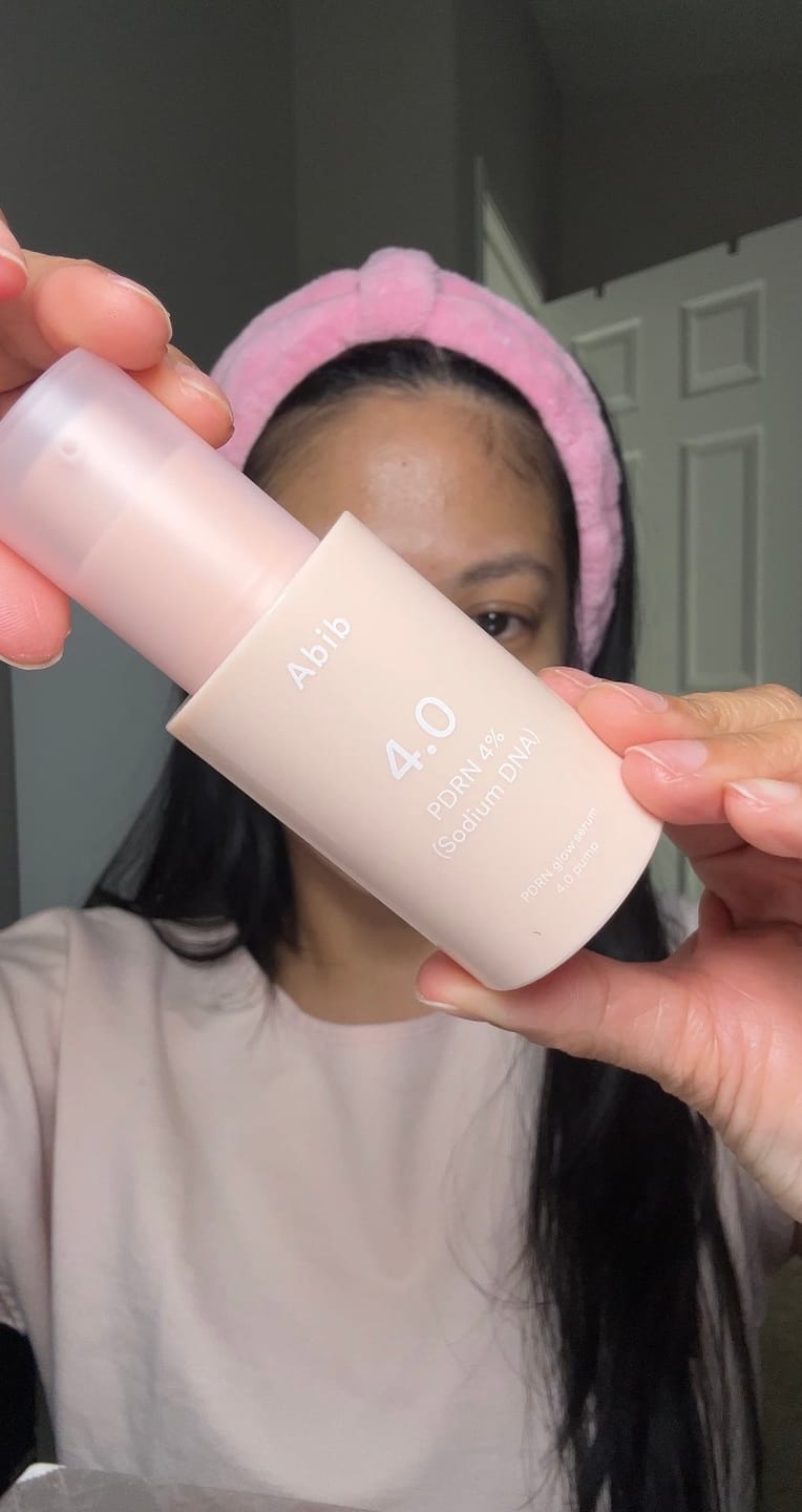 Customer photo review of PDRN glow serum 4.0 pump