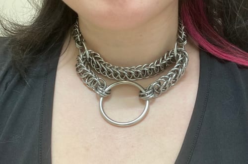 Customer photo review of "Choke Me Daddy" Choker