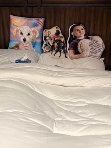 Customer photo review of MarshMellow Comforter