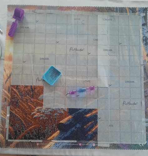 Customer photo review of 5D Diamond Painting – Elisas Abendgold