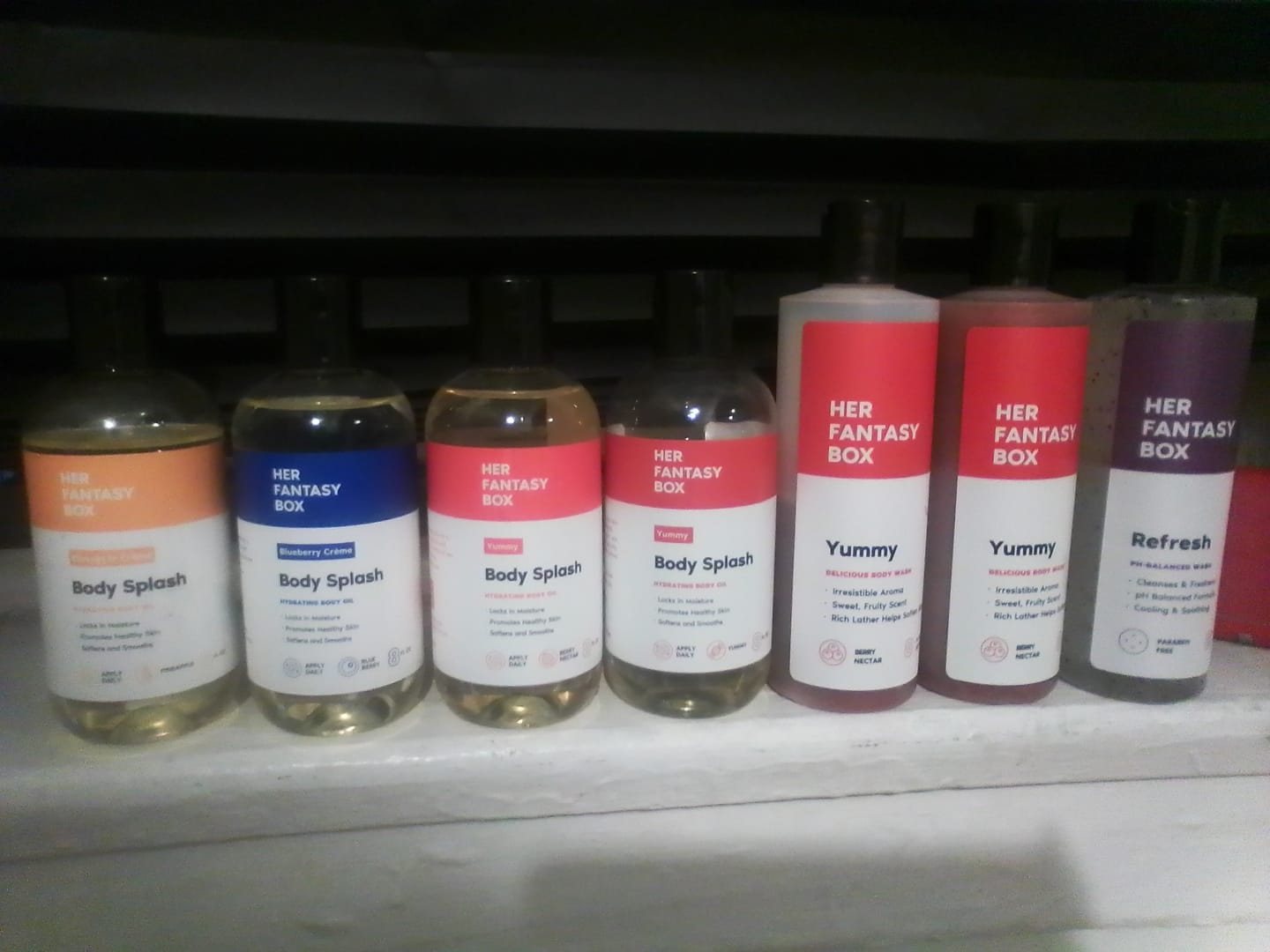 Customer photo review of Fruity Skin Body Oil Bundle