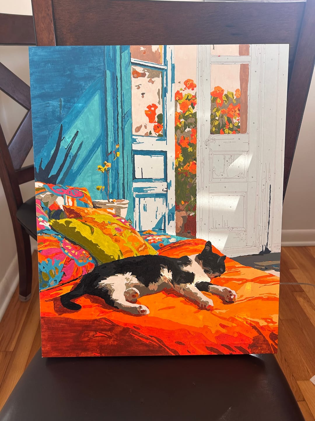 Customer photo review of A daytime nap | Paint by Number
