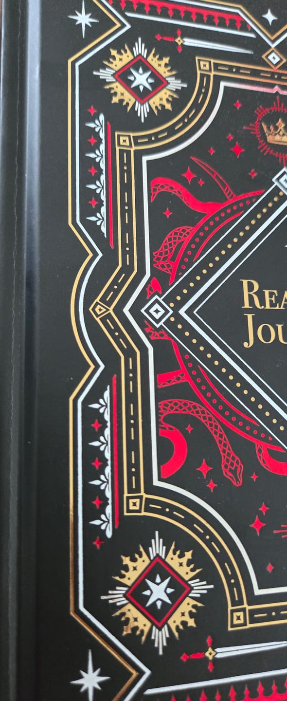 Customer photo review of Reading Journal - Serpents & Swords