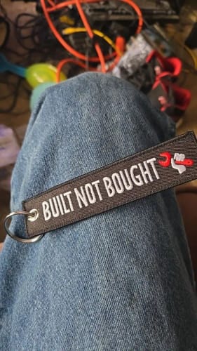 Customer photo review of Built Not Bought Jet Tag