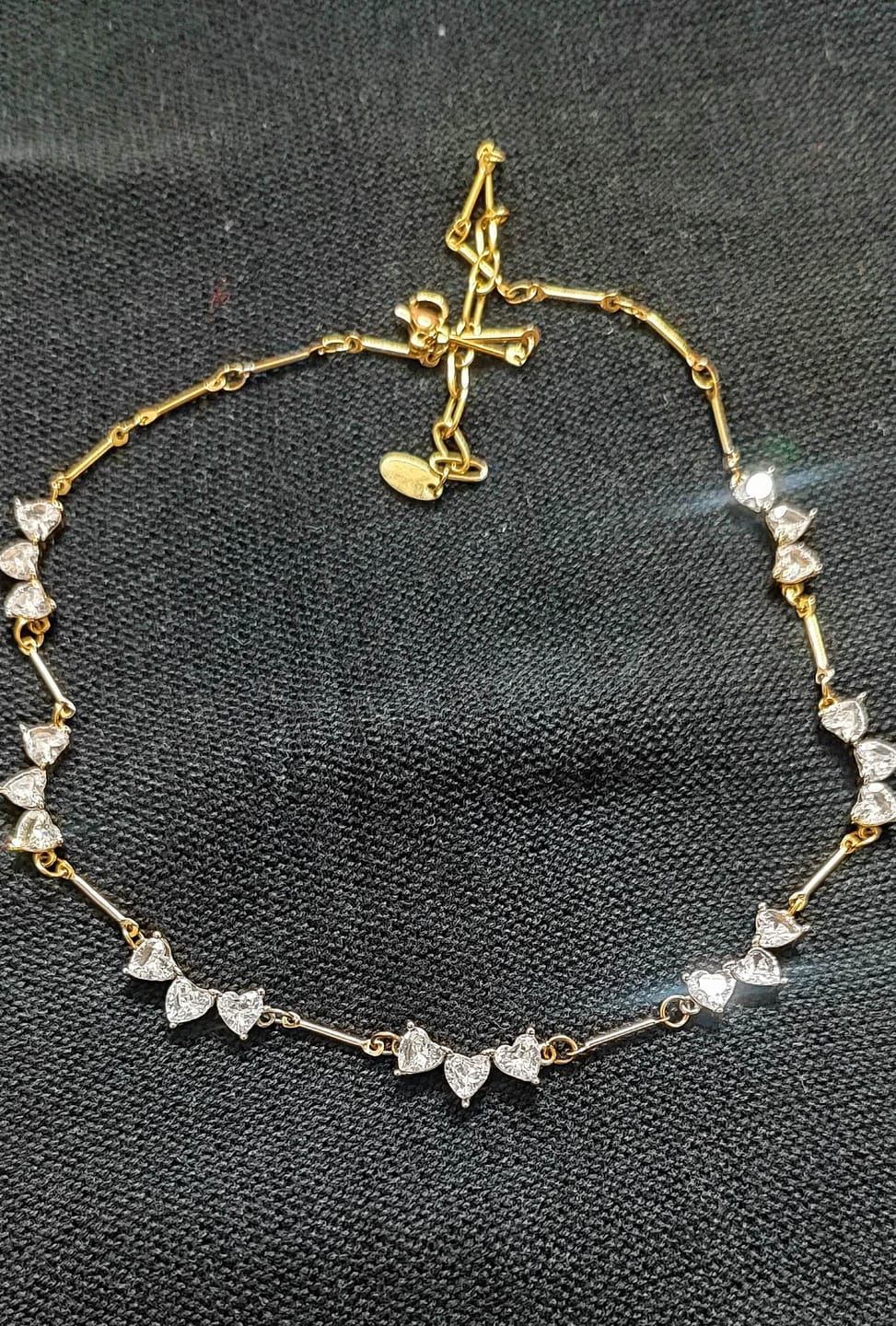 Customer photo review of Floral Vine Pearl Necklace