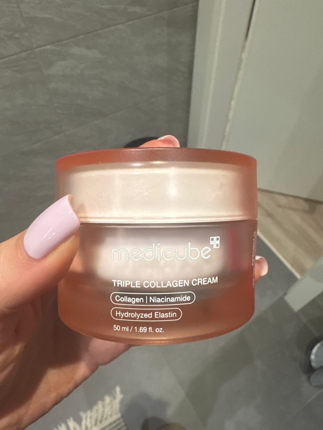 Customer photo review of Nostiprinošs krēms sejai Medicube Triple Collagen Cream 4.0