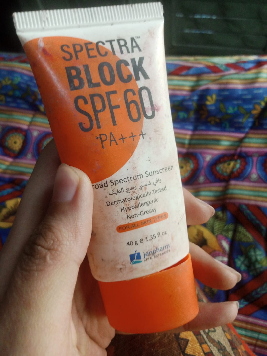 Customer photo review of Spectra Block SPF60