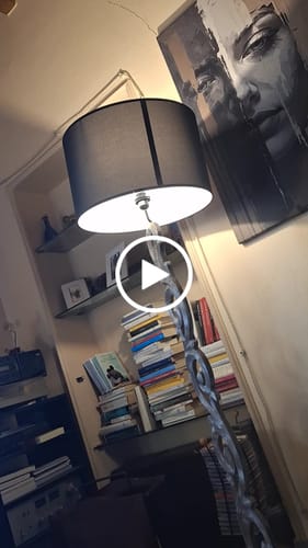 Customer video review of Piantana con fregio e paralume Ø50 cm H170 cm