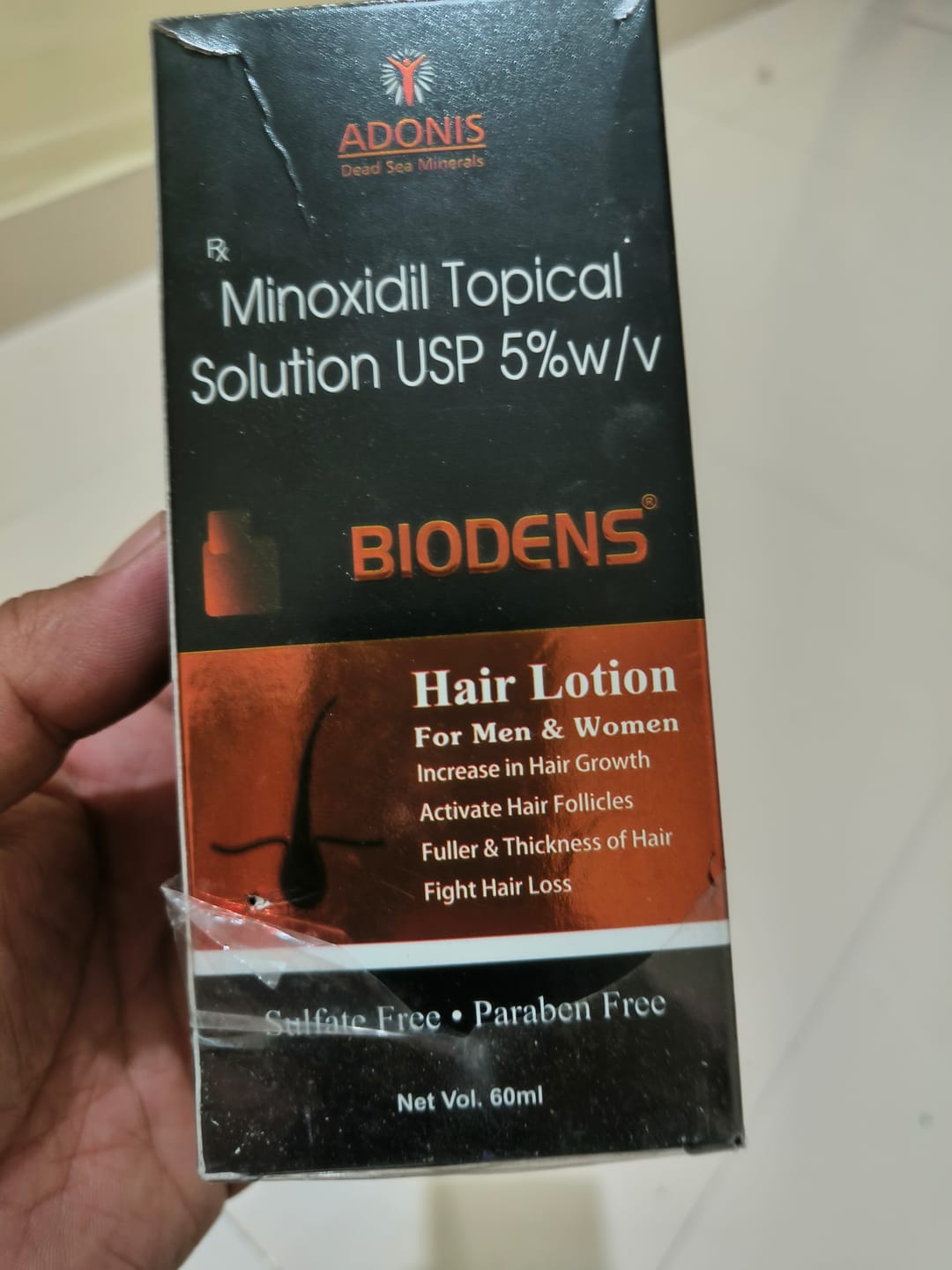 Customer photo review of Adonis Biodens Topical Solution