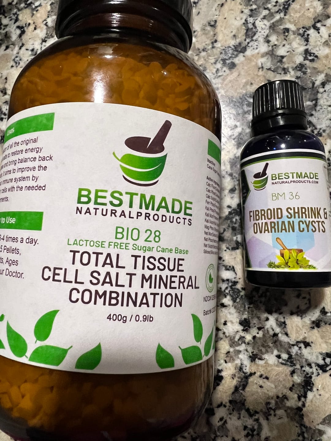 Customer photo review of Total Tissue Cell Salt Mineral Combination, BIO28 Vegan & Lactose-Free - Helps Body Absorb Nutrients, Increases Energy Levels, Improves Sleep Patterns, and Restores Vitality | Pellets, Big Jar
