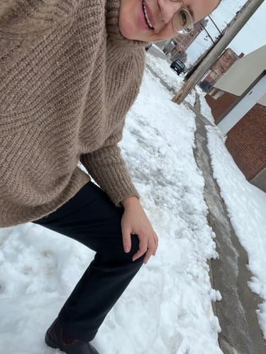Customer photo review of Women's Fleece Lined High Rise Sitka Winter Pants