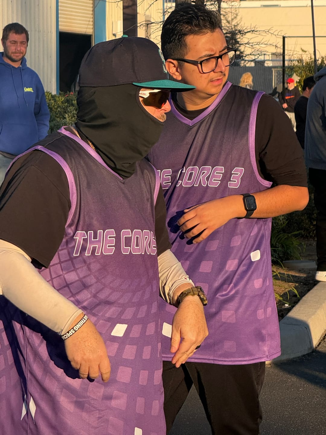 Customer photo review of Custom Black Purple Basketball Jersey Uniform Suit Printed Your Logo Name Number