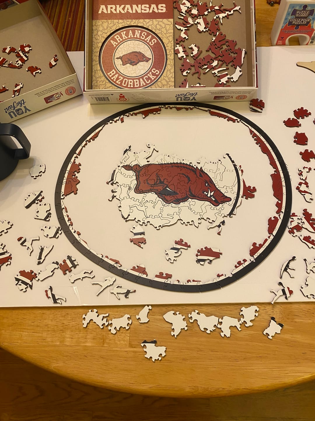 Customer photo review of University of Arkansas - Wooden Puzzle