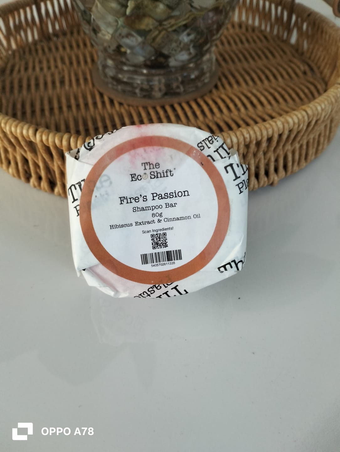 Customer photo review of Color Protect and Color Toning - Fire's Passion Shampoo Bar