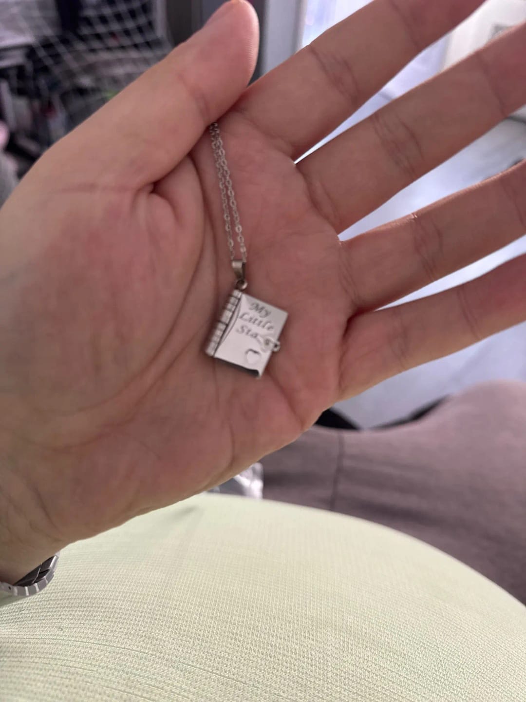 Customer photo review of Collar con Mensaje Emocional