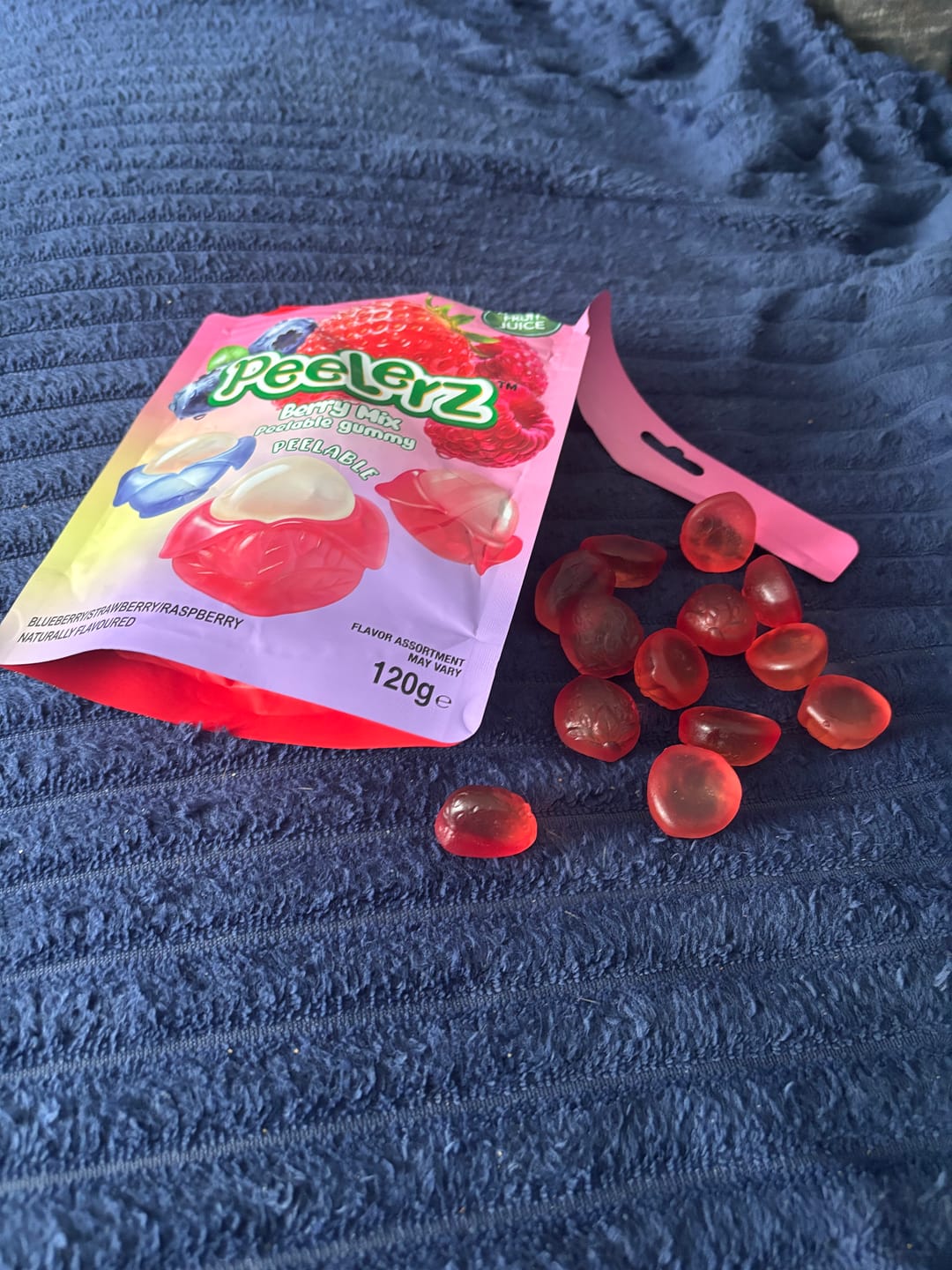 Customer photo review of Amos Peelerz Gummy Berry Mix Peg Bag 120g