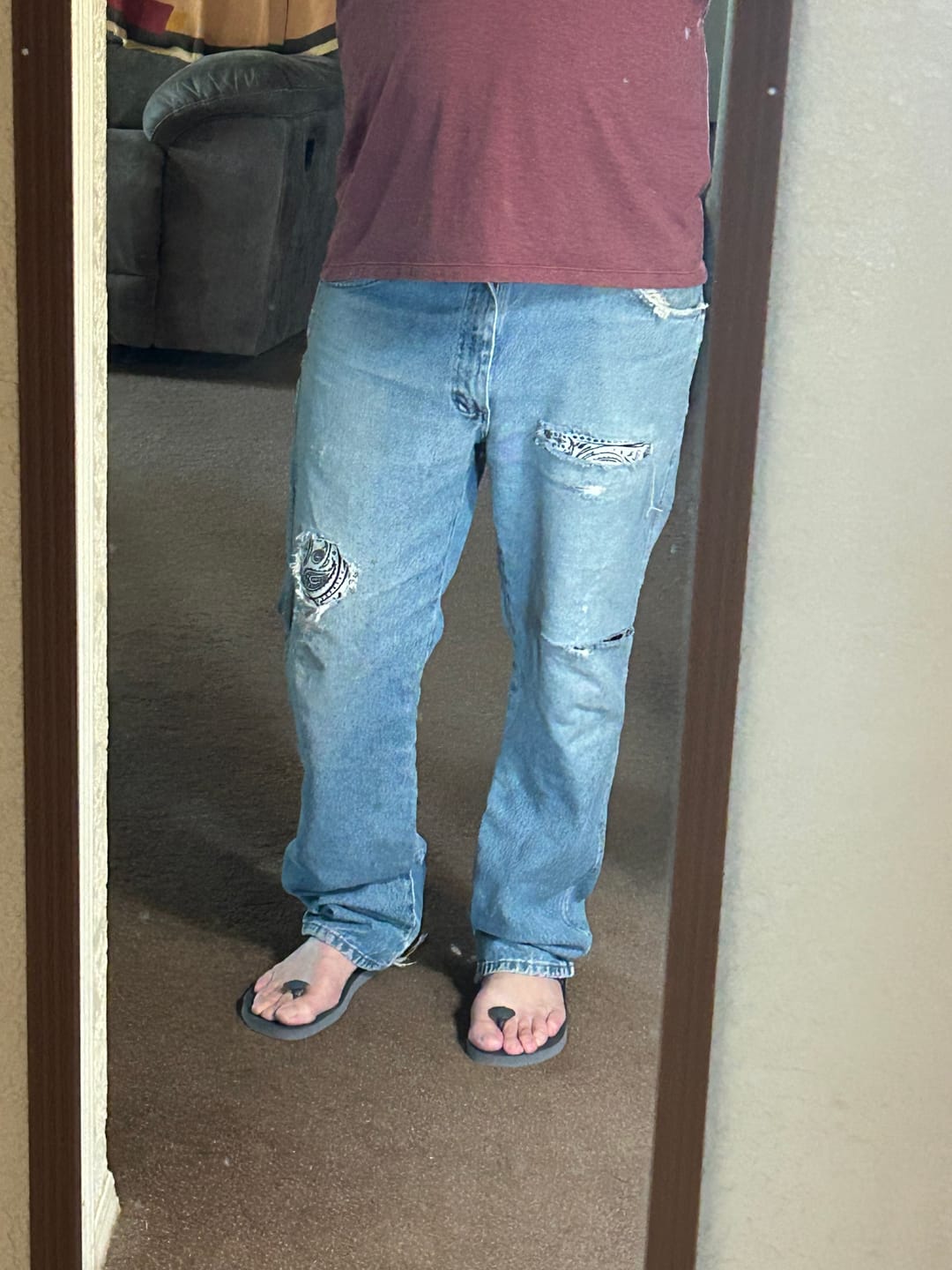 Customer photo review of Gurus Flip-Flops - Grey
