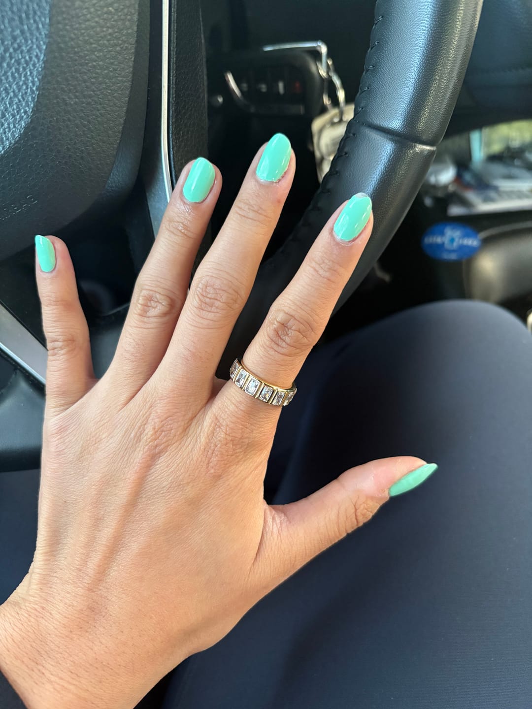 Customer photo review of Diamond Baguette Ring