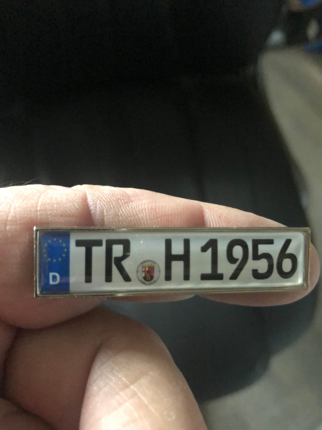 Customer photo review of Kühlschrankmagnet aus Metall - Kennzeichen Deutschland - individuell personalisierbar