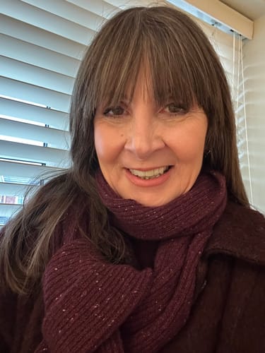 Customer photo review of Brand New Scottish Damson Donegal Cashmere Scarf