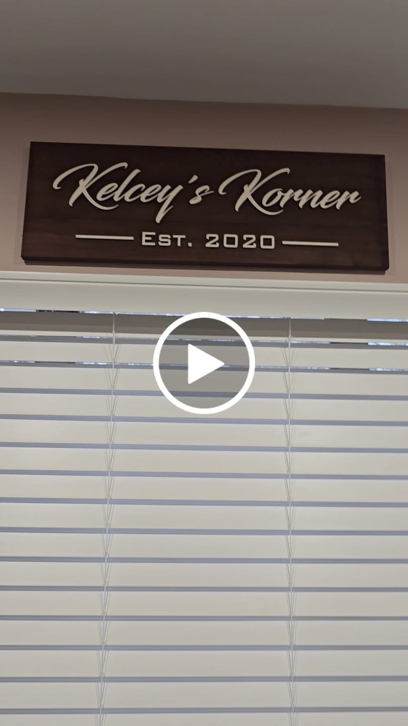 Customer video review of Custom Wooden Sign
