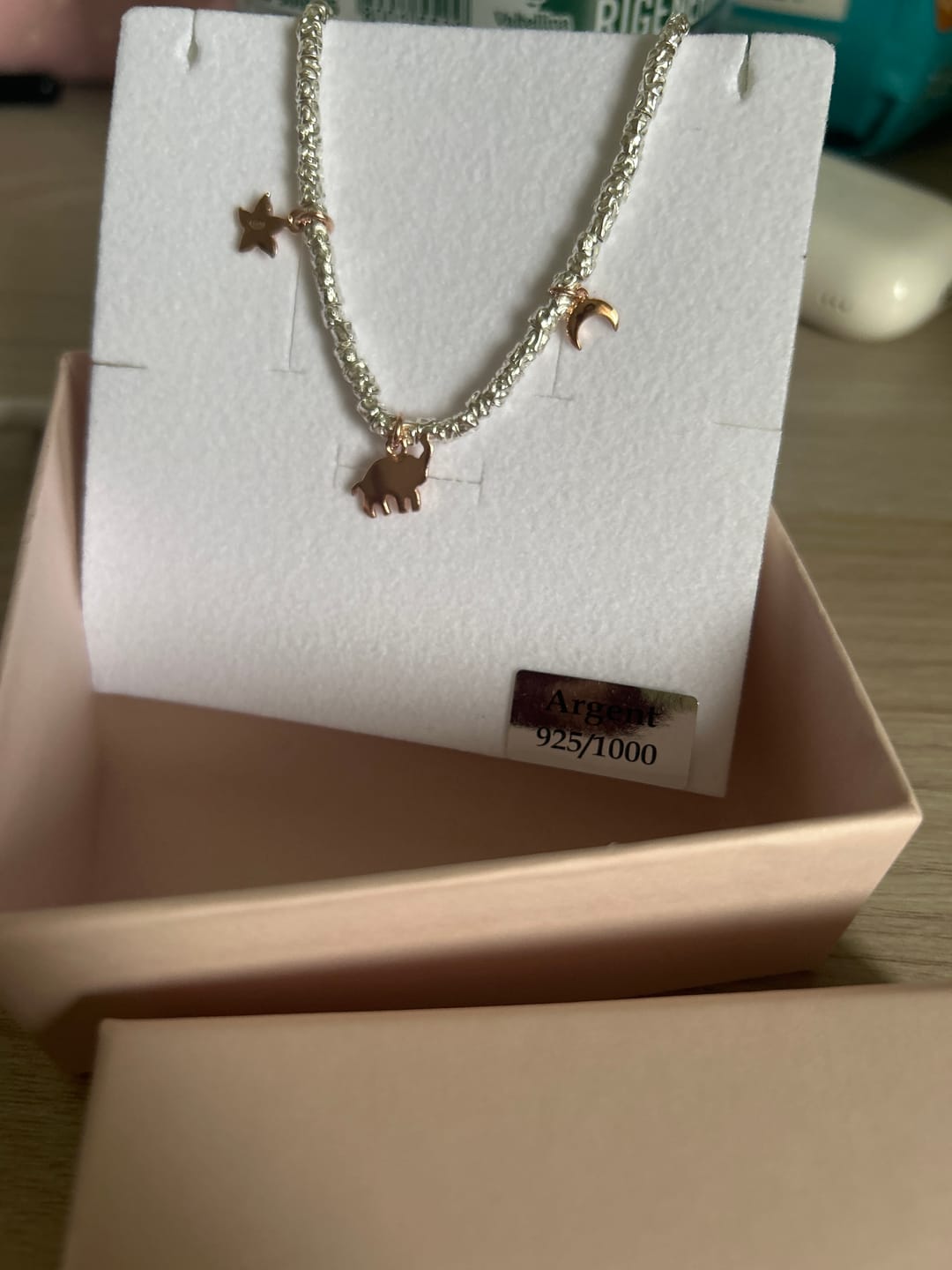 Customer photo review of CREA LA TUA COLLANA GRANELLI - charms rosa