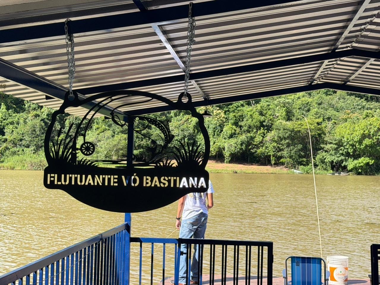 Customer photo review of Placa de Metal Personalizada - Fazenda