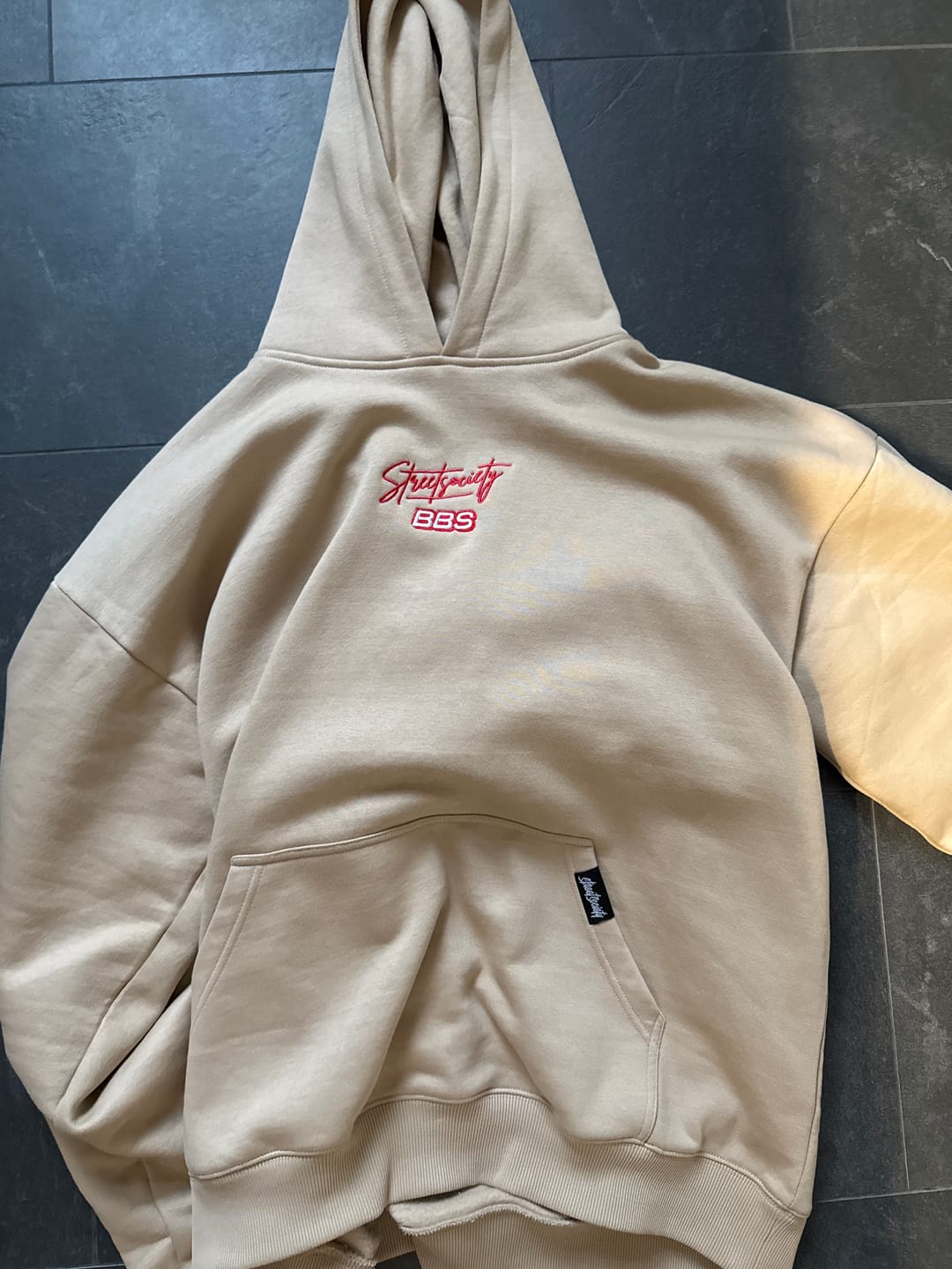 Customer photo review of Street Society "BBS Classic RS" Oversize Hoodie beige
