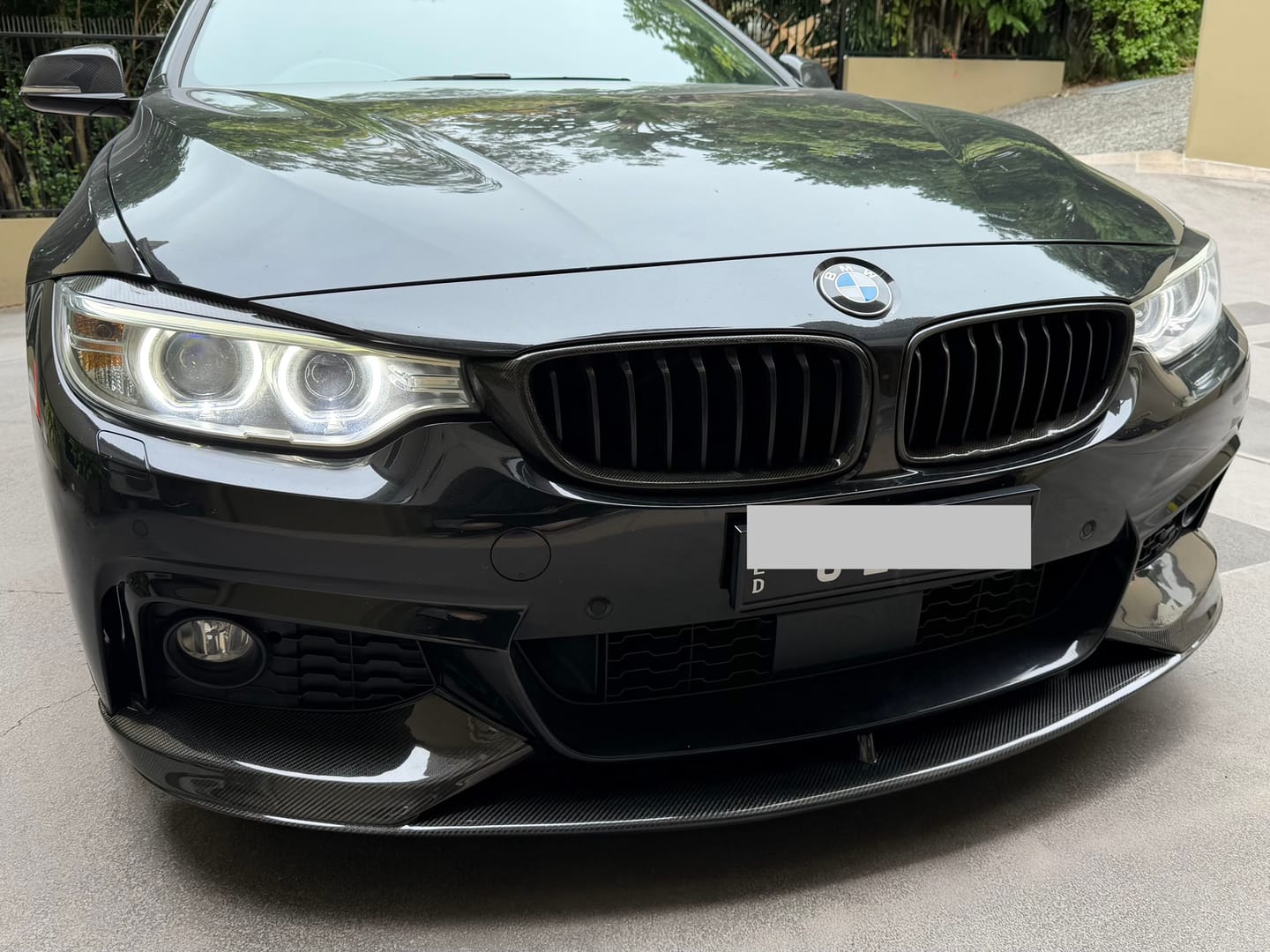Customer photo review of Carbon Fibre Front Bumper Lip fit for BMW 4 Series【F32 F33 F36 M Sport】【440i 435i 430i 428i 420i 420d M Sport】