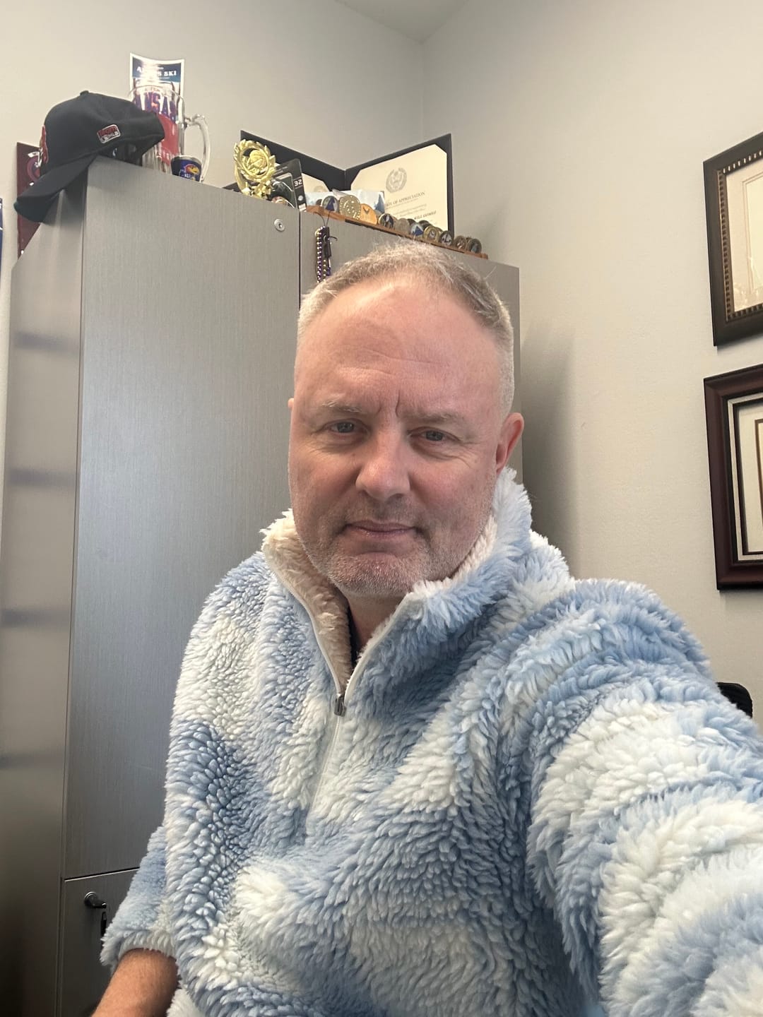 Customer photo review of Jacquard Double Sherpa 1/4 Zip