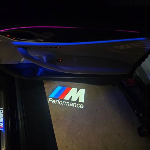 Customer photo review of BMW G SERIES DOOR LIGHTS