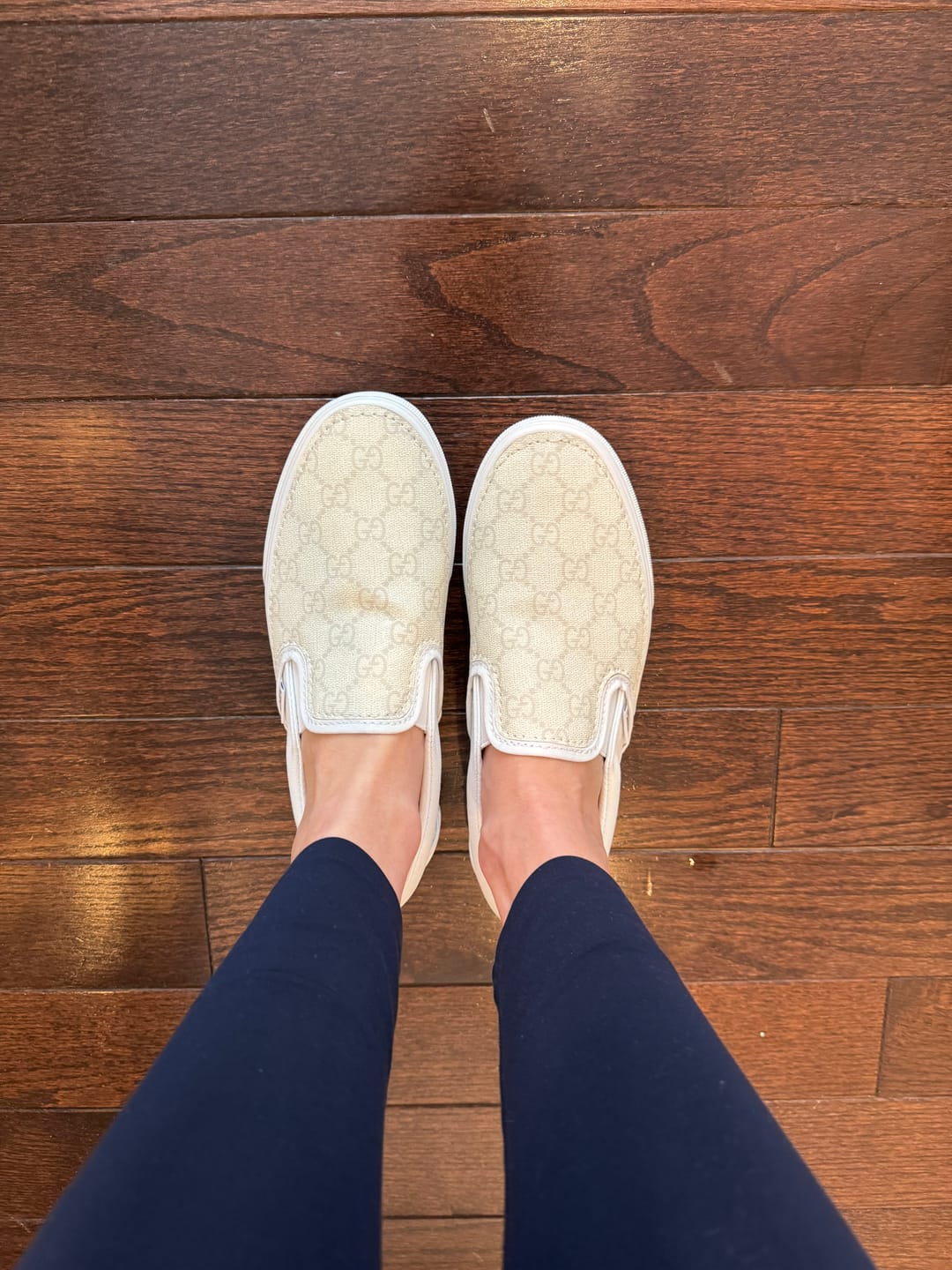 Customer photo review of Cream GeeGee Slip On