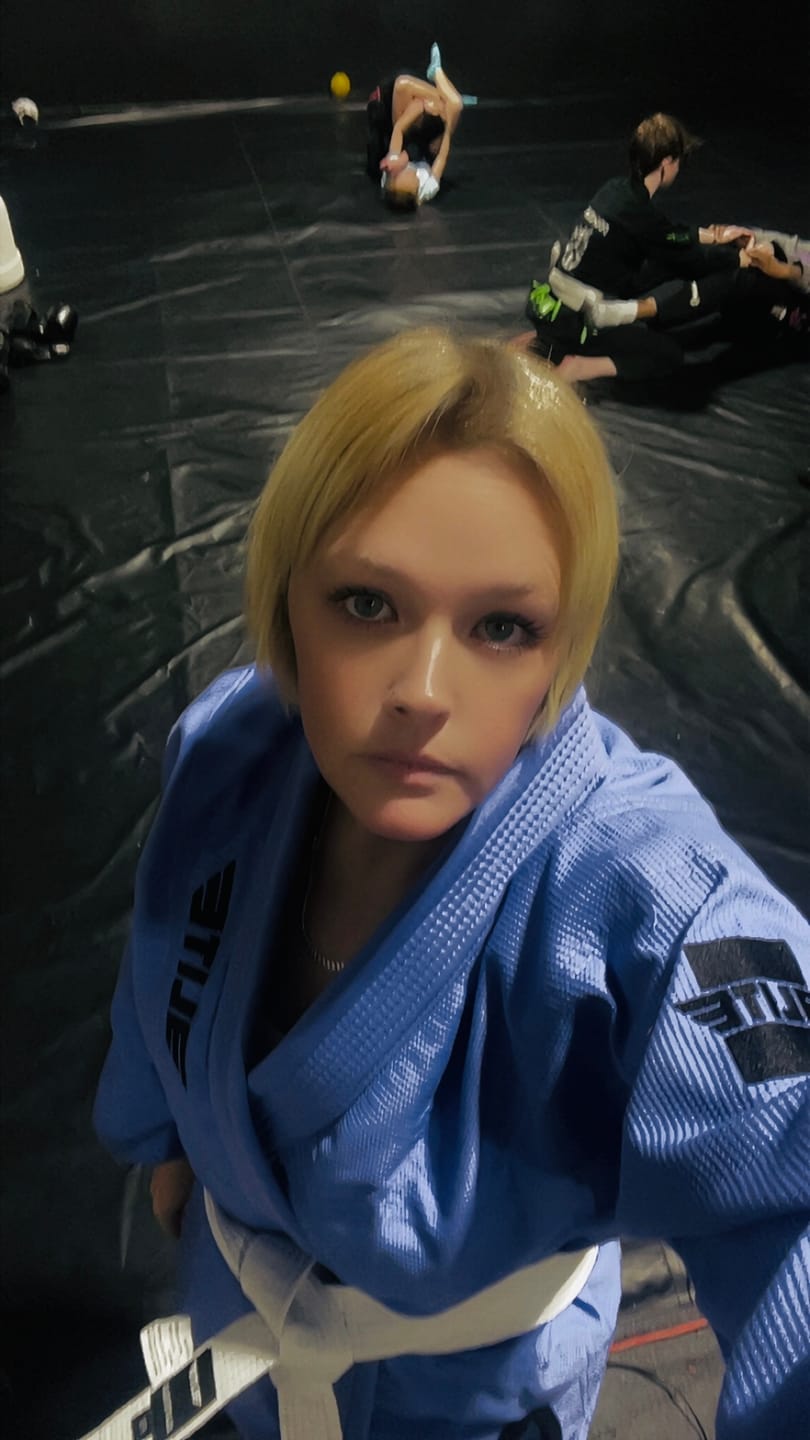 Customer photo review of Core Purple Brazilian Jiu Jitsu Womens BJJ Gi
