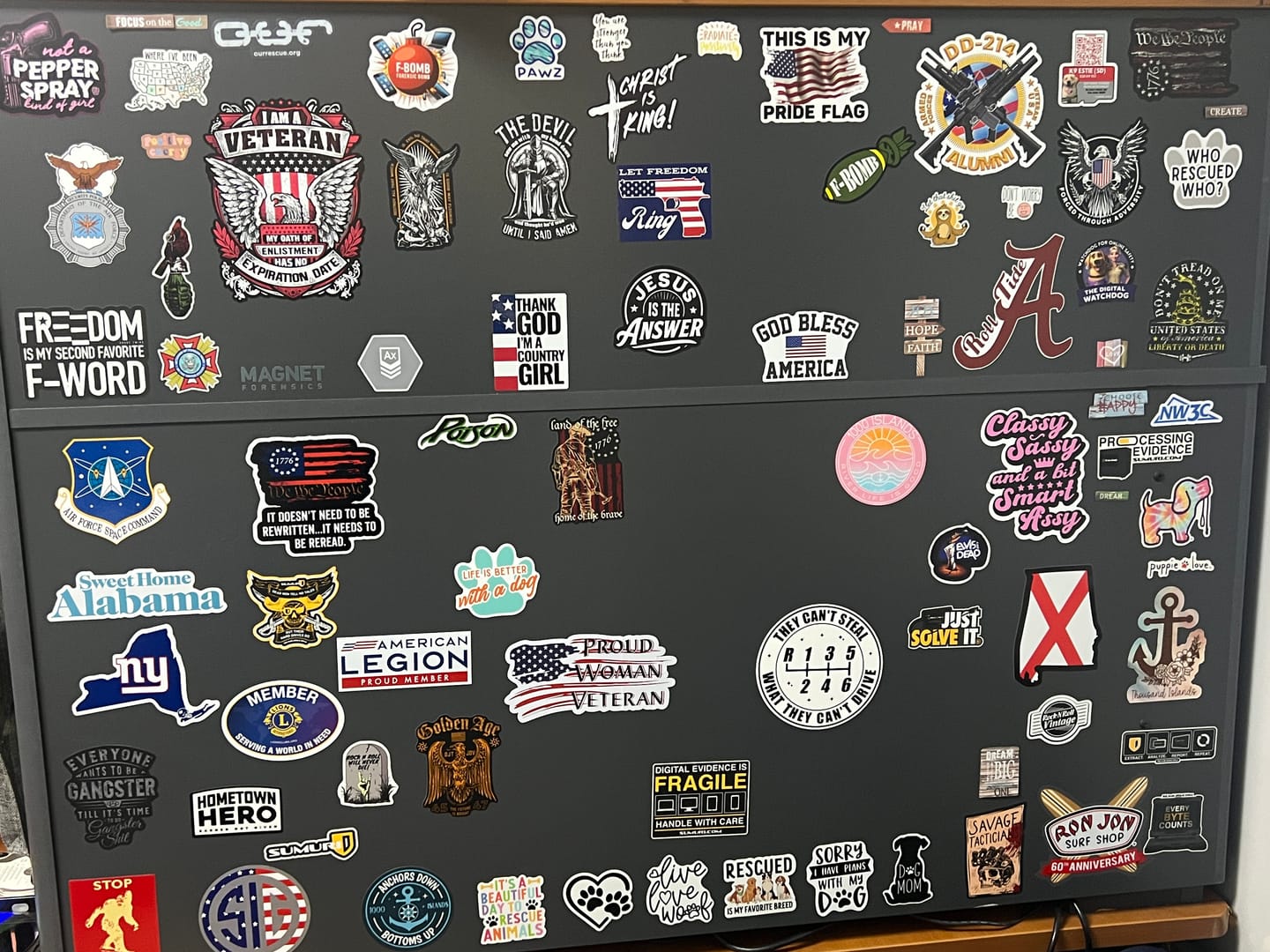 Customer photo review of Christ is King Premium Decal