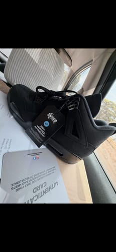 Customer photo review of Nike Air Jordan 4 Retro 'Black Cat' 2025