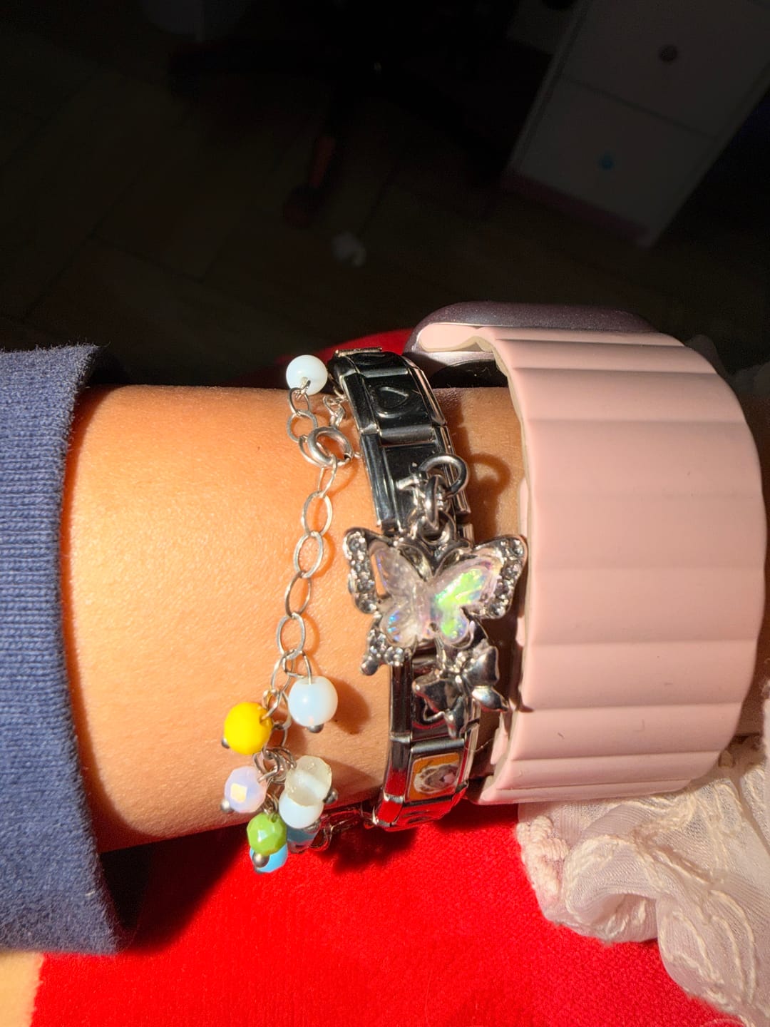 Customer photo review of Charm Mariposa Rosa