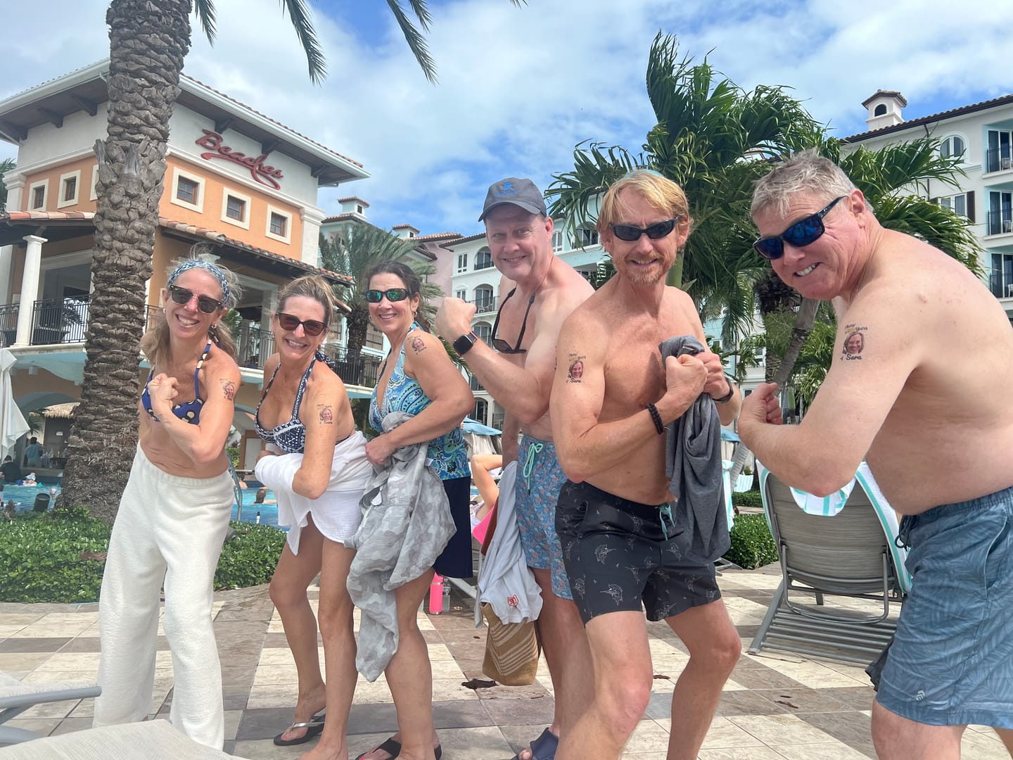 Customer photo review of Cheers to Years! - Temporary Tattoo