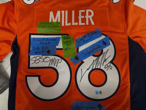 Customer photo review of Von Miller Autograph Signing