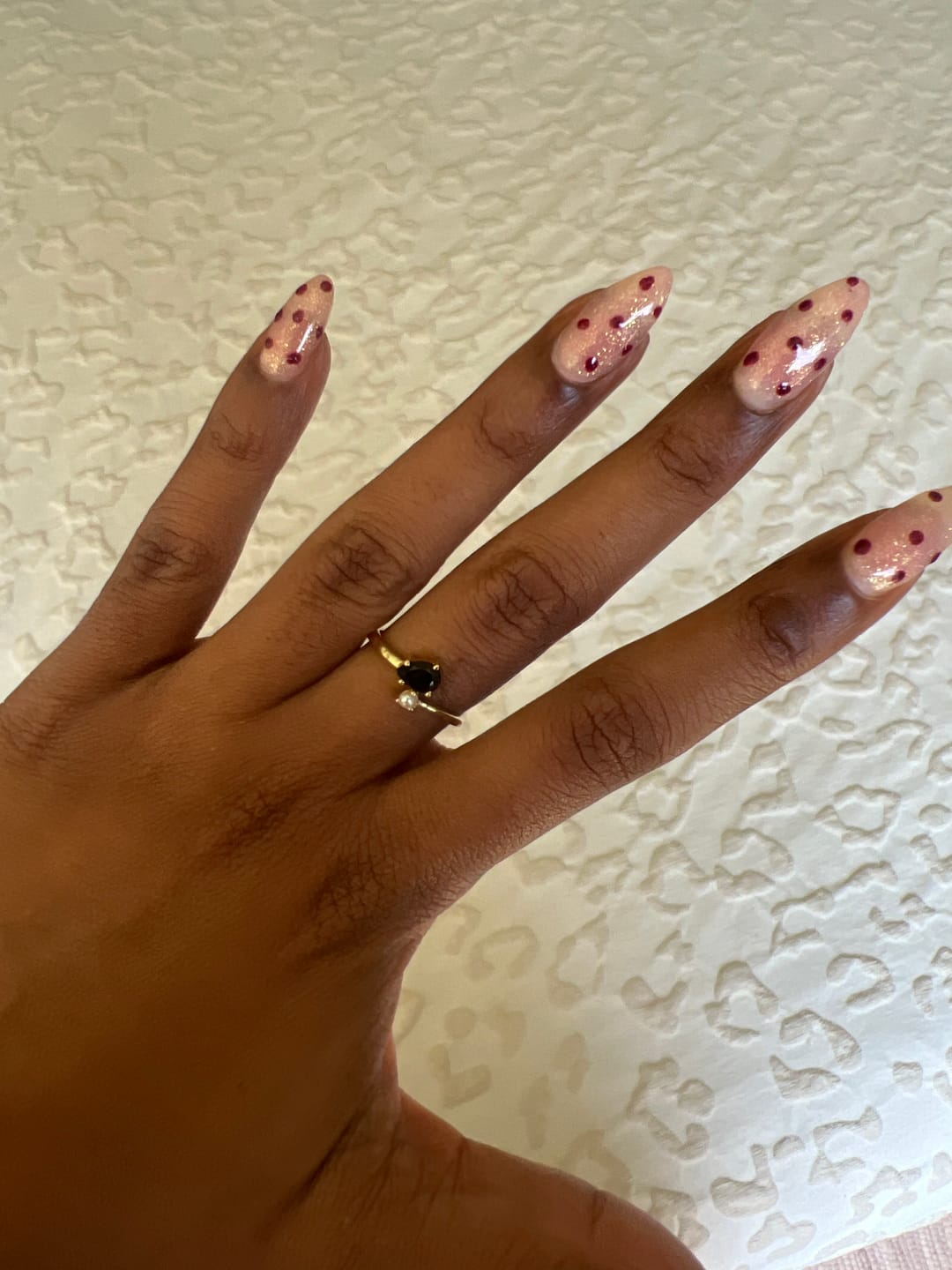 Customer photo review of The 6x4 Pear & Round Gemini Ring