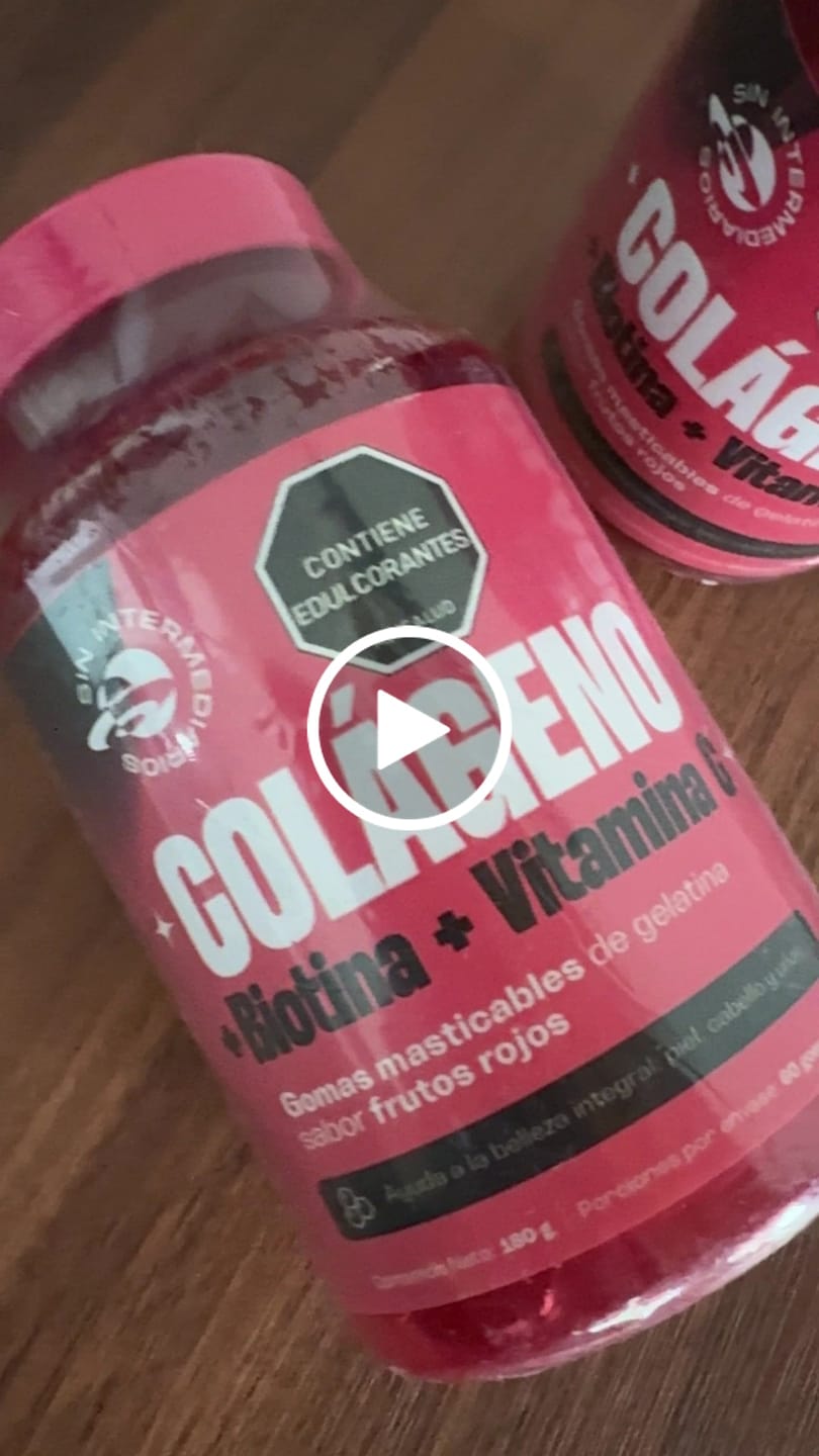 Customer video review of Gomas con Colageno + Biotina + Vitamina C